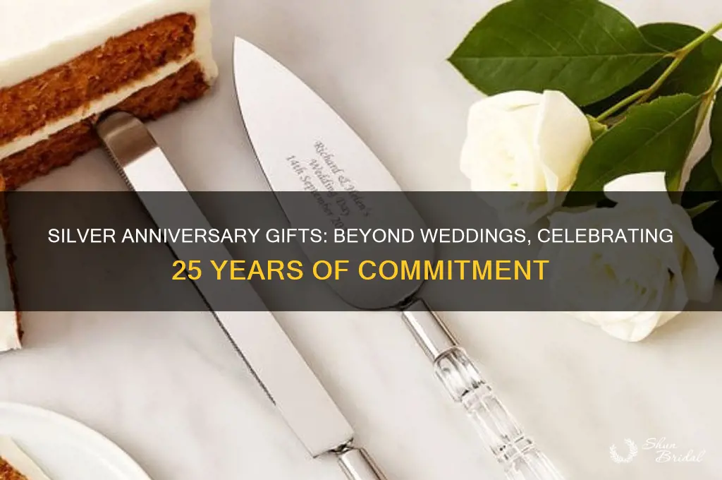 is silver for 25 years anniversary just for weddings