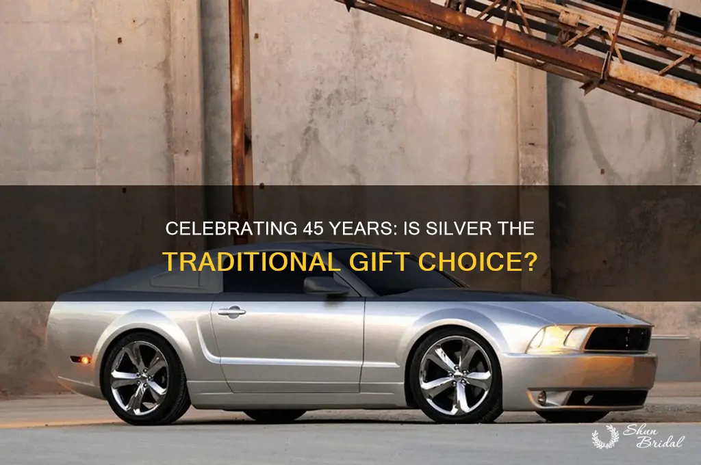 is silver for 45th wedding anniversary