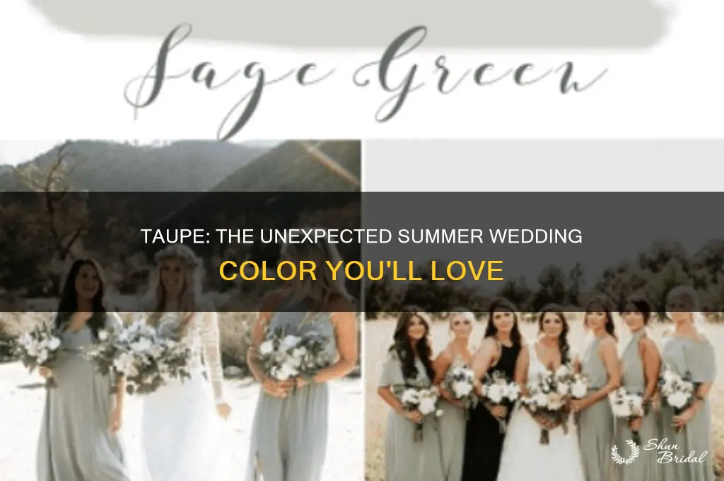 is taupe a summer wedding color