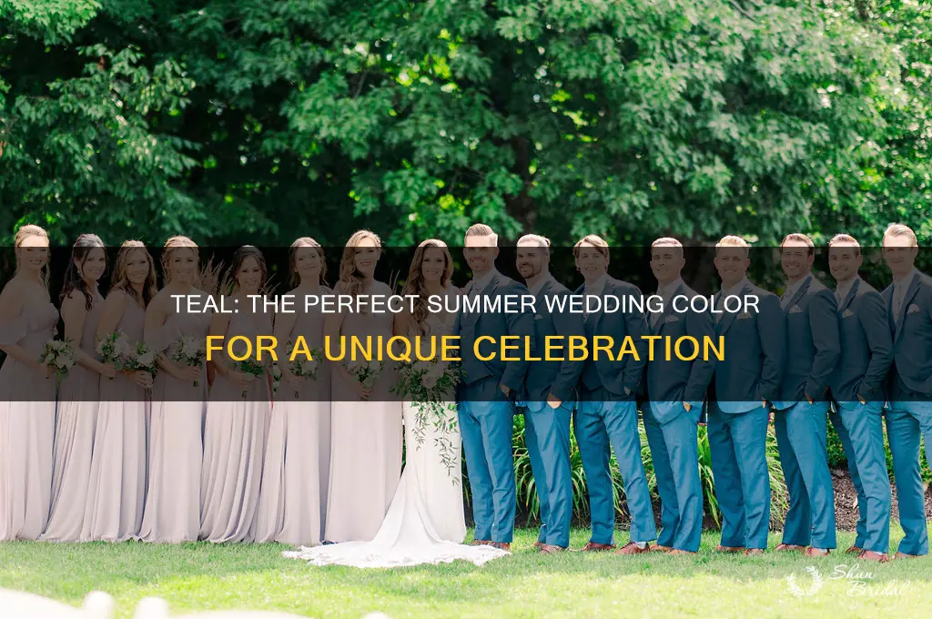 is teal a summer wedding color
