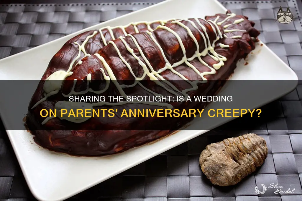 is that creepy to have wedding on parents anniversary day