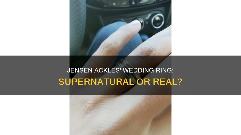 is that jensen ackles wedding ring on supernatural