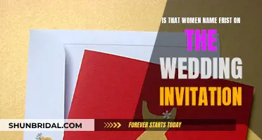 Wedding Invitation Etiquette: Why the Woman's Name First?