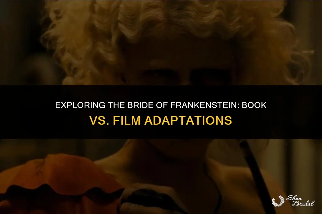 is the bride of frankenstein in the book