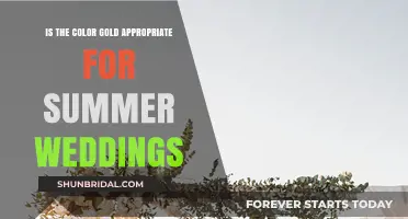 Summer Wedding Elegance: Is Gold the Perfect Seasonal Choice?