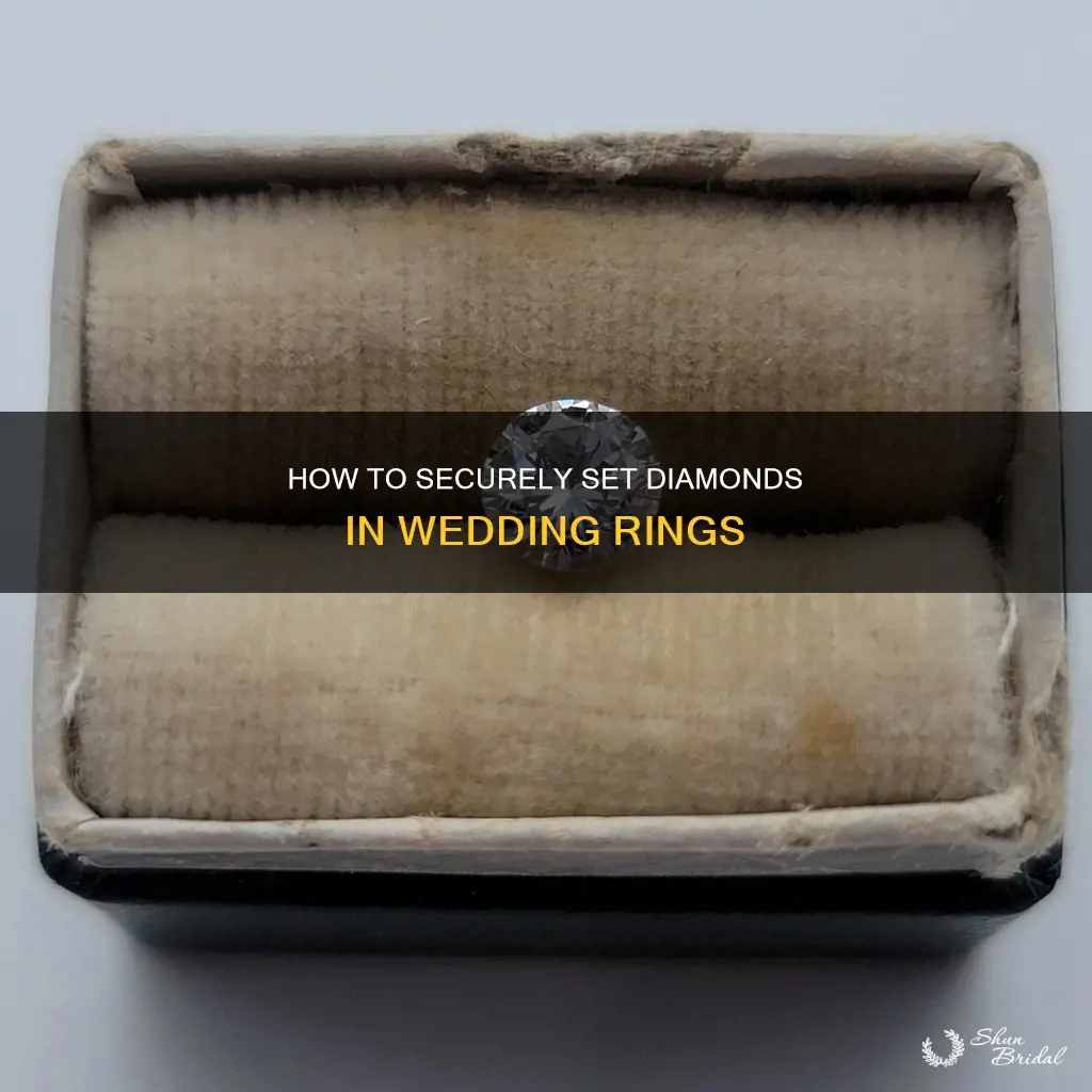 is the diamond in a wedding ring loose