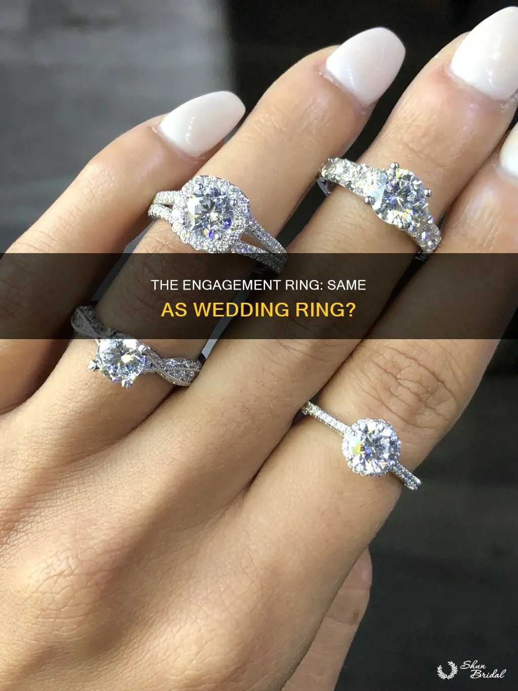 is the engagement ring and wedding ring the same thing