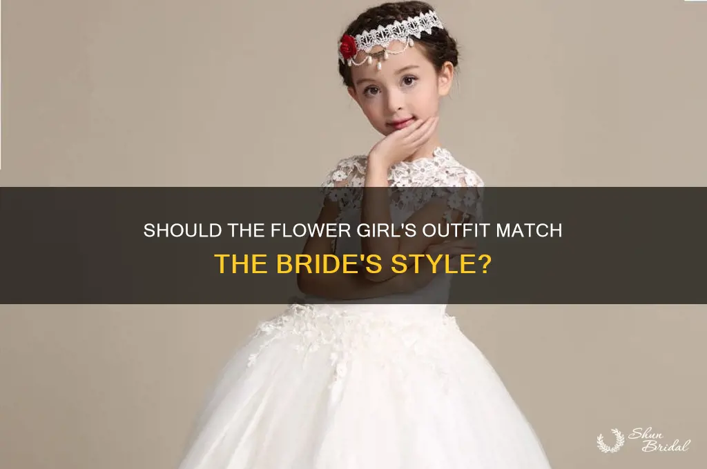 is the flower girl supposed to match the bride