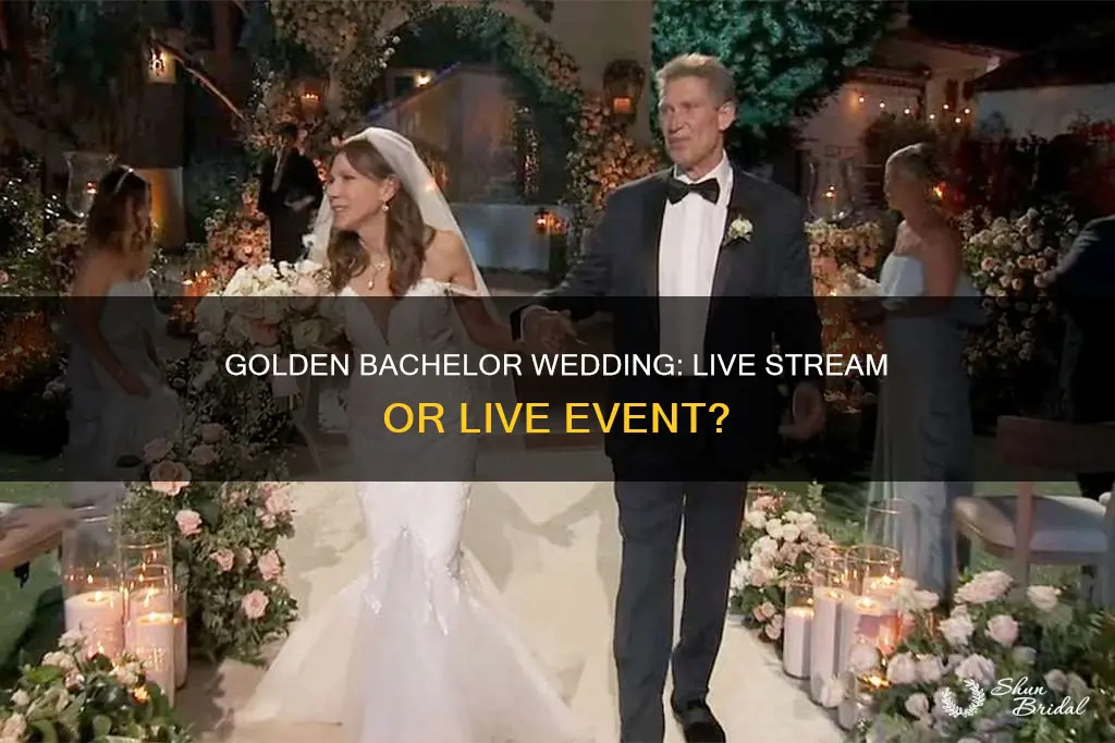 is the golden bachelor wedding live