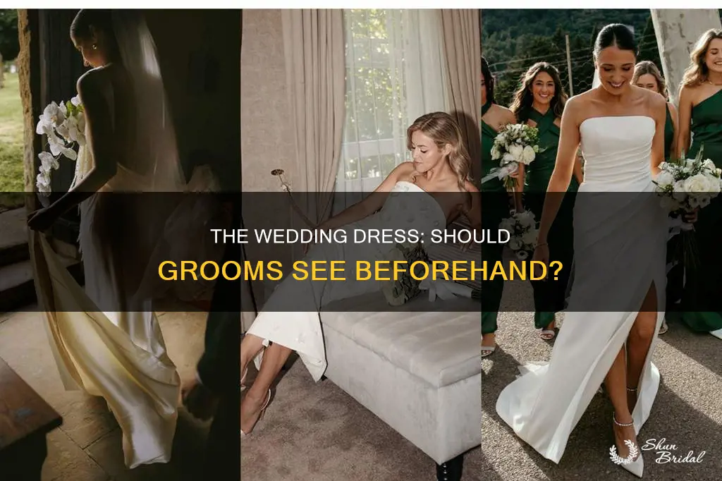 is the groom supposed to see the wedding dress