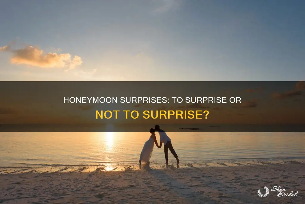 is the honeymoon supposed to be a surprise