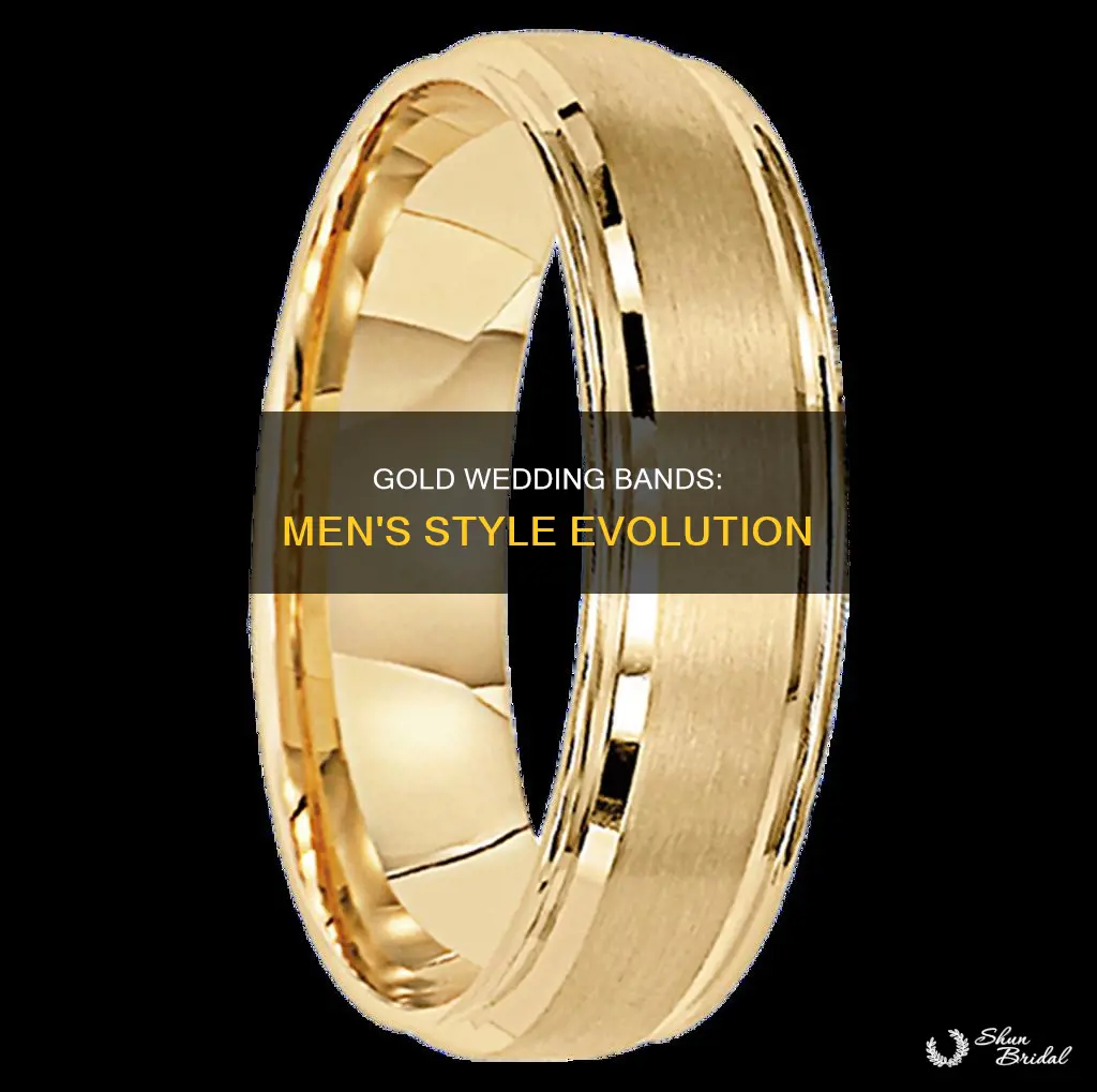 is the mens gold wedding band over