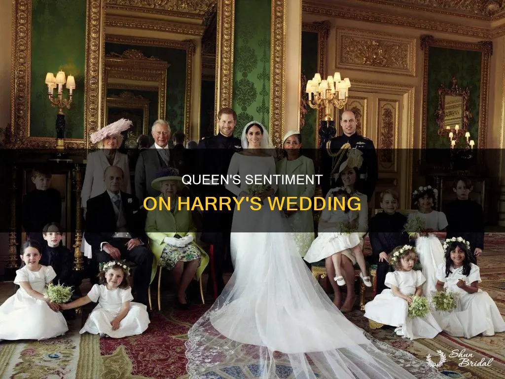 is the queen happy about harry