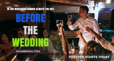 Rehearsal Dinner Timing: Must It Be the Day Before the Wedding?