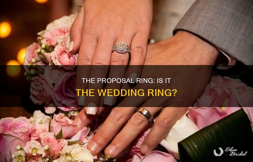 is the ring you propose with the wedding ring