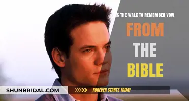 Is the Walk to Remember Vow Rooted in Biblical Scripture?
