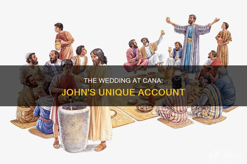 is the wedding at cana only in john