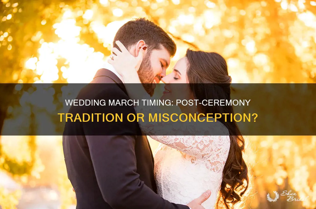 is the wedding march played after the ceremony