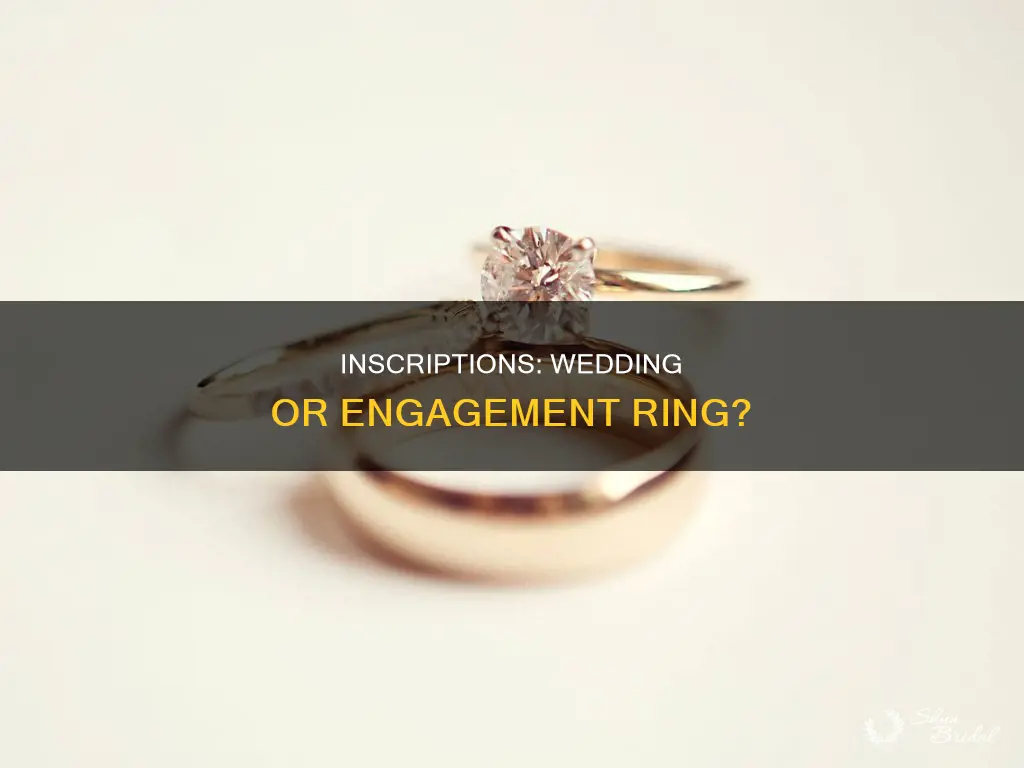 is the wedding ring inscripted or just the engagement ring