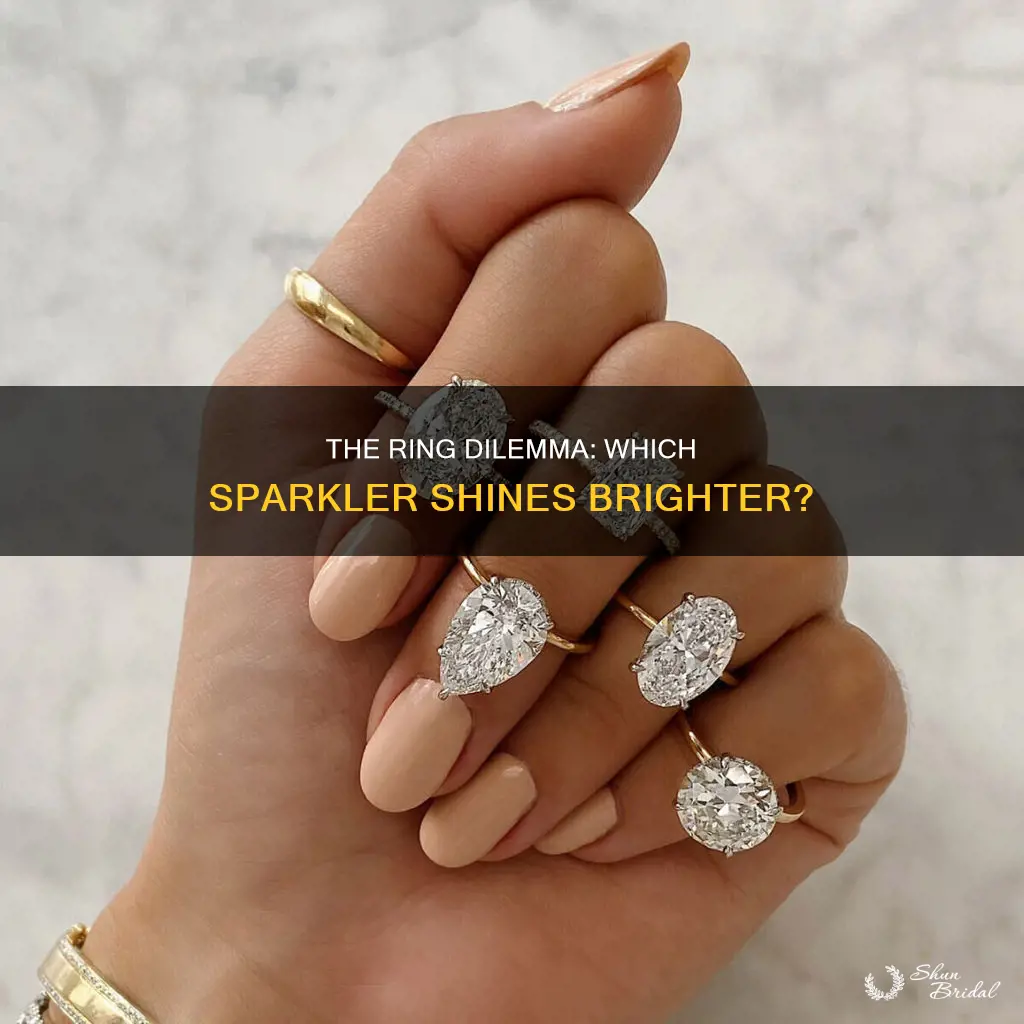 is the wedding ring or engagement ring the pretty one