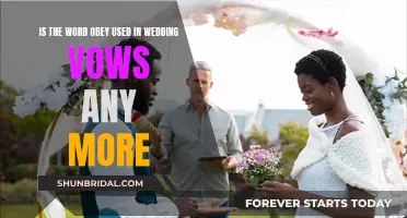 The Evolution of Wedding Vows: Obey or Not?