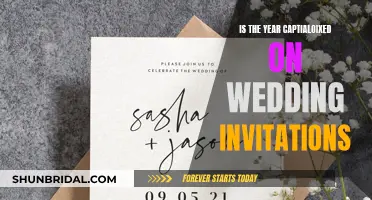 Etiquette Guide: Capitalizing the Year on Wedding Invitations