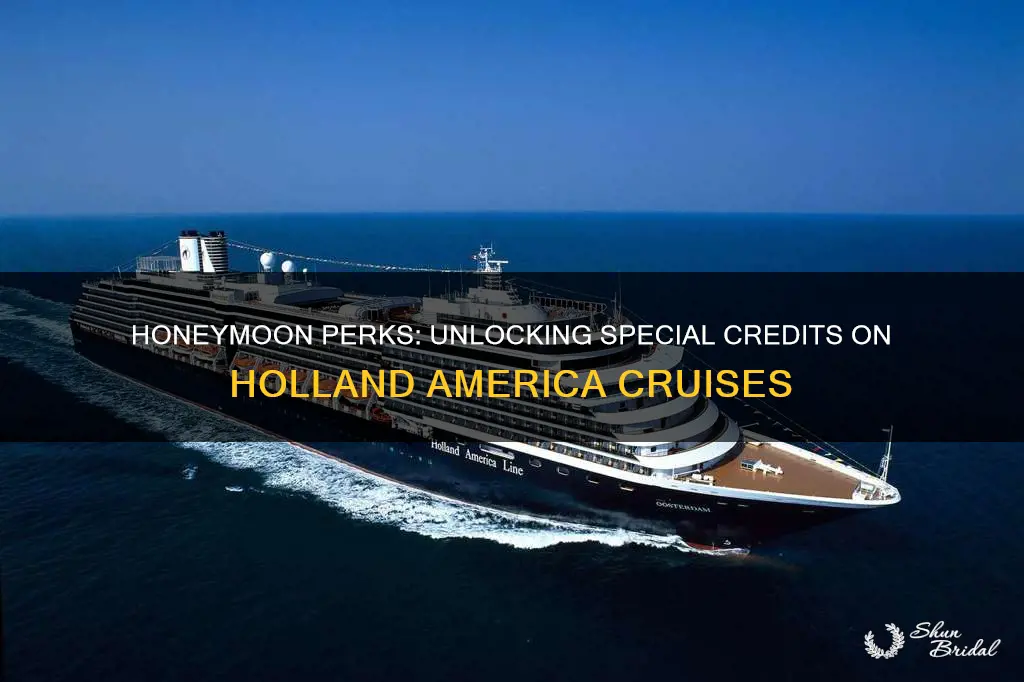 is there a honeymoon credit on holland america cruise