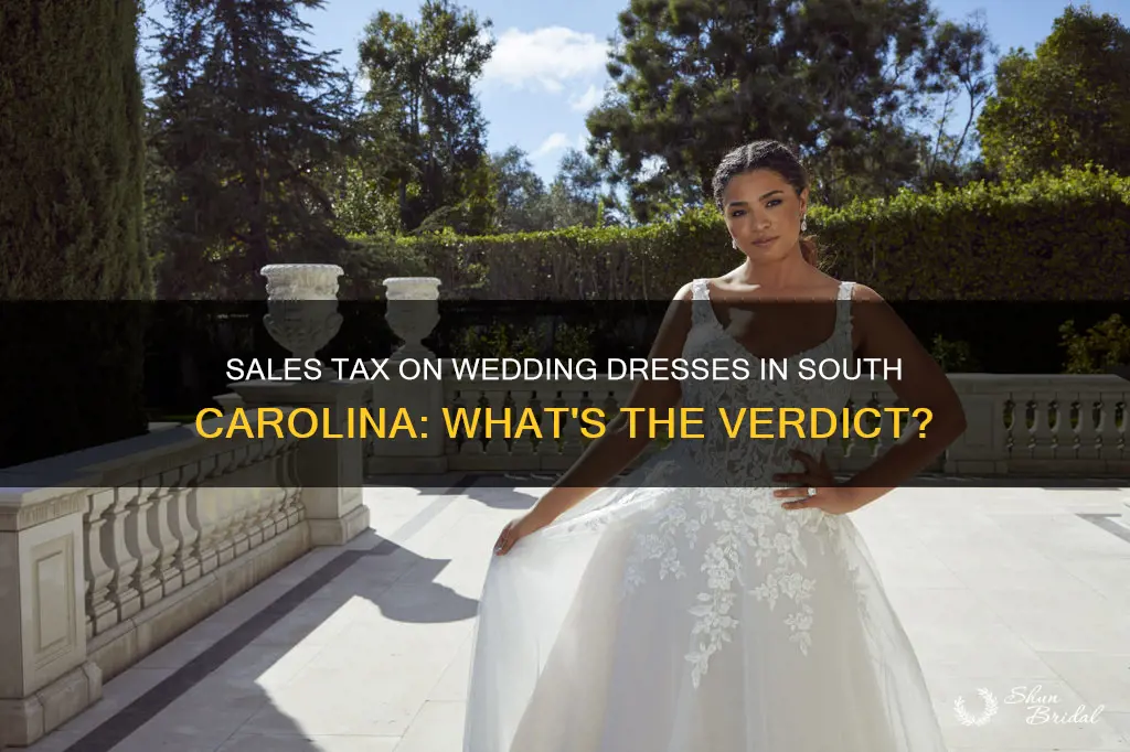 is there a sales tax on wedding dresses in sc