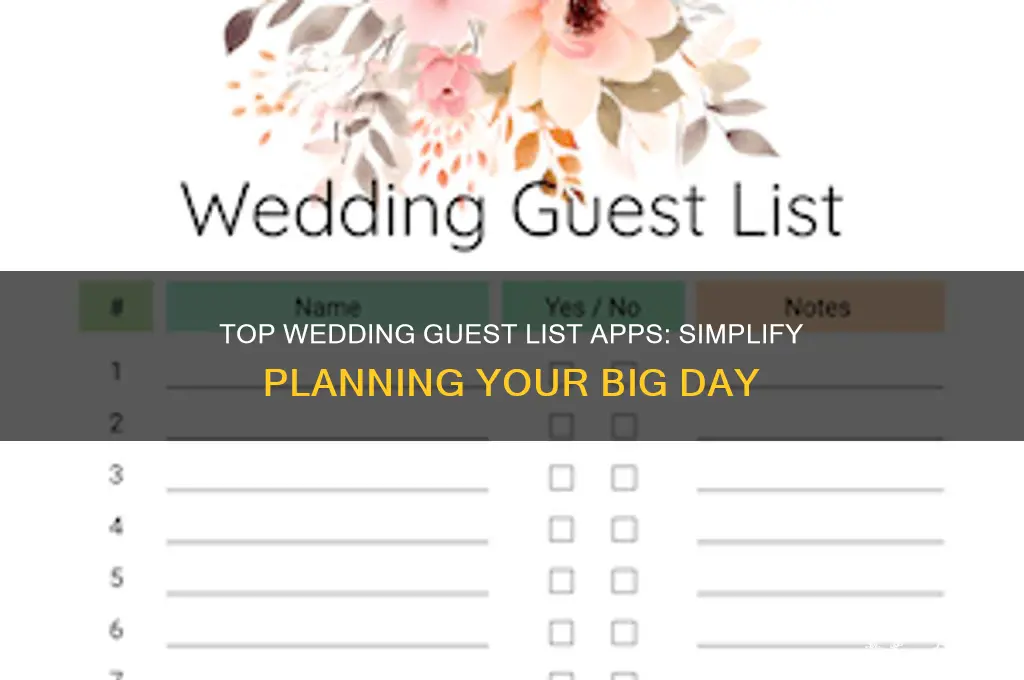 is there an app for wedding guest list