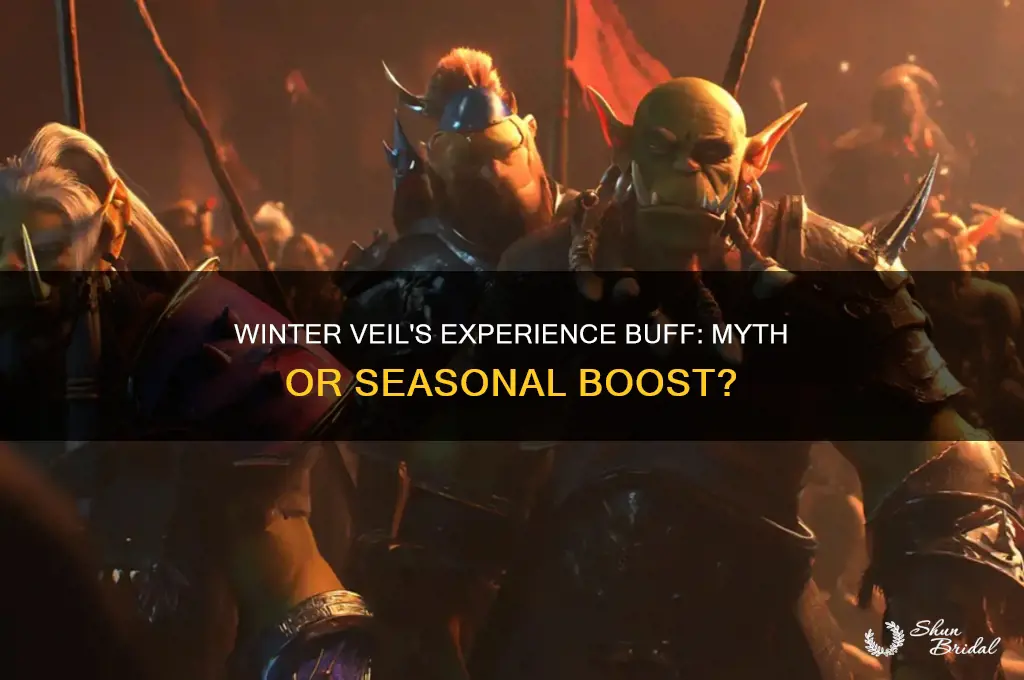 is there an experience buff in winter veil