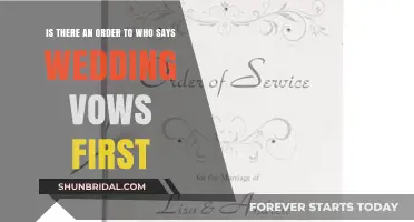 Who Goes First? The Tradition of Wedding Vow Order Explained