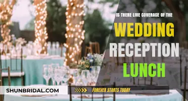 Live Wedding Reception Coverage: Lunch Edition
