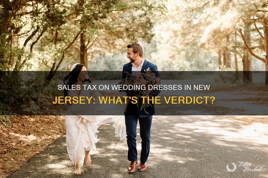 is there sales tax on wedding dresses in nj