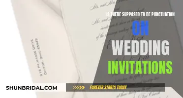 Wedding Invitation Etiquette: Punctuation, What's the Deal?