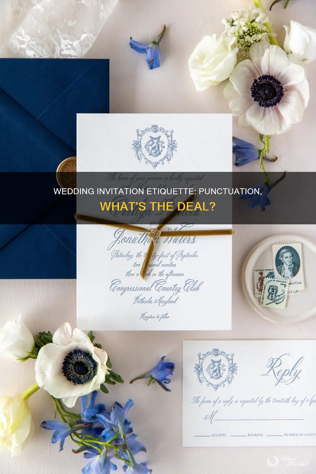 is there supposed to be punctuation on wedding invitations