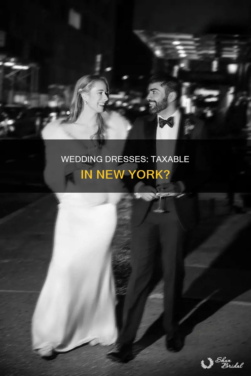 is there tax on wedding dresses in New York