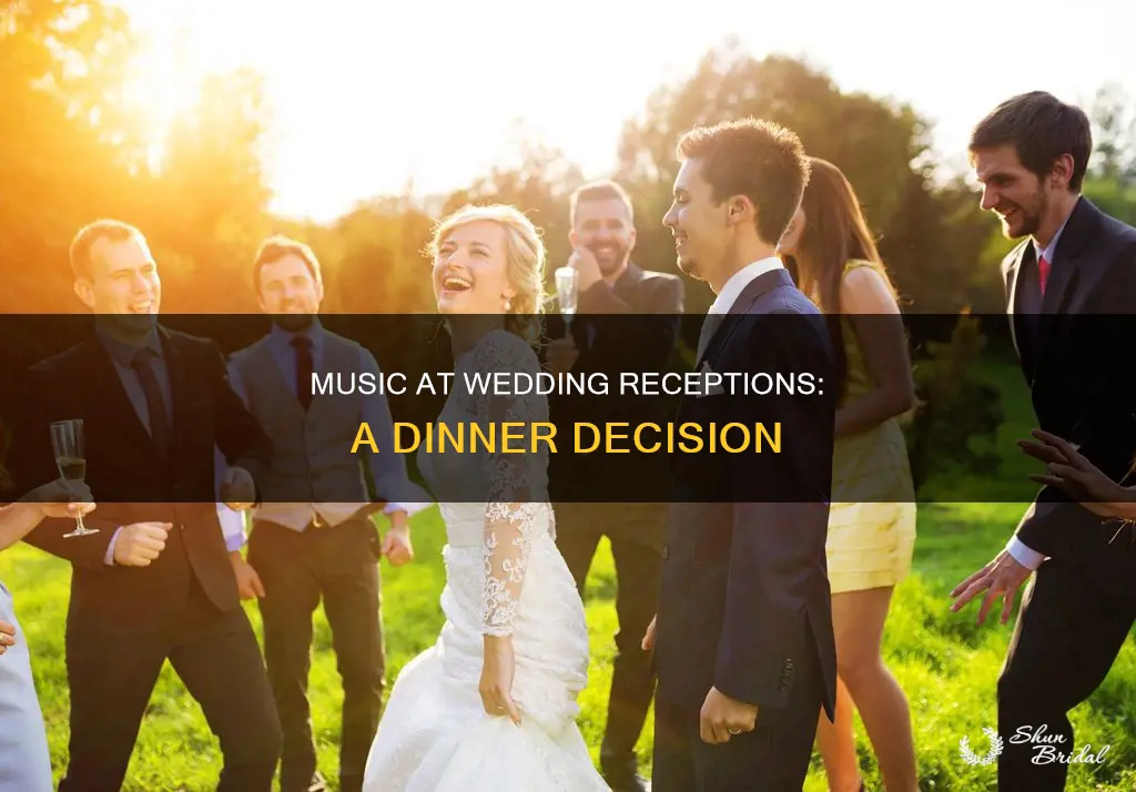 is there usually music during dinner at wedding reception