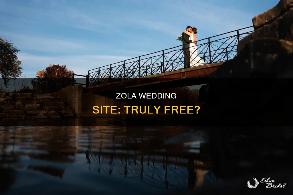 is using zola wedding site really free