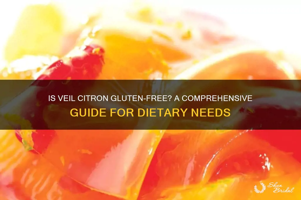 is veil citron glutenfree