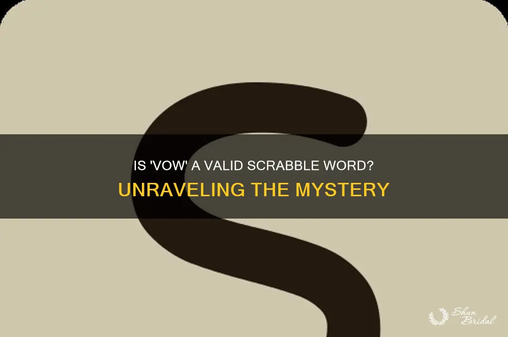 is vow a scrabble word
