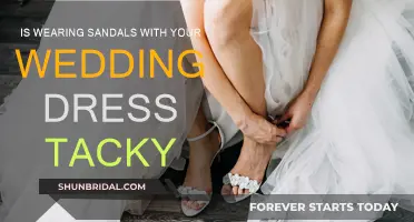 Sandals with a Wedding Dress: Tacky or Trendy?