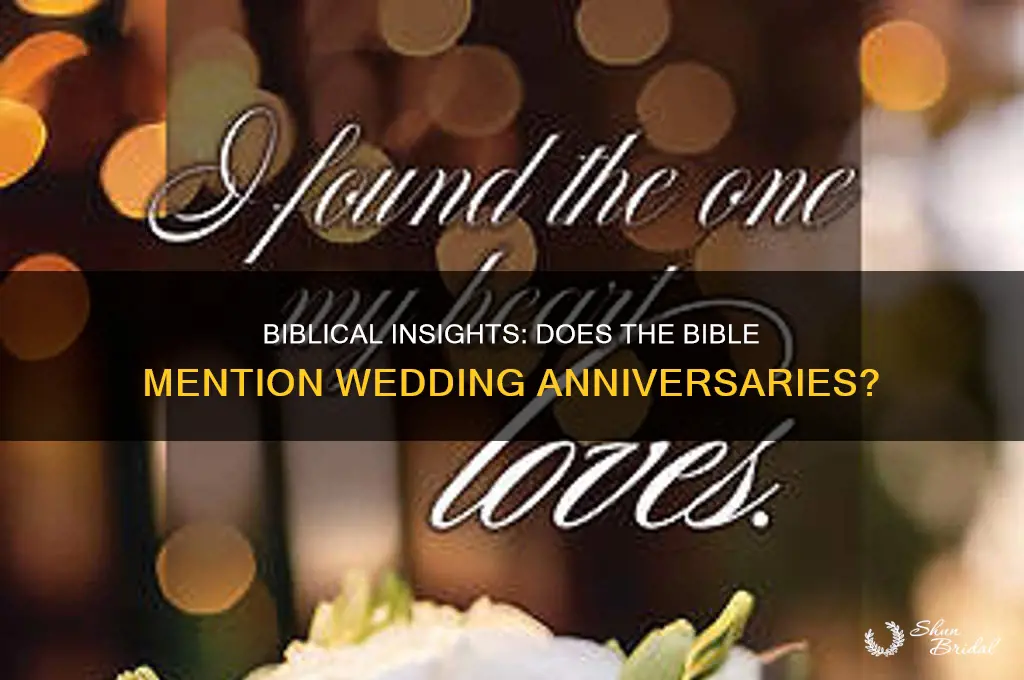 is wedding anniversary in the bible