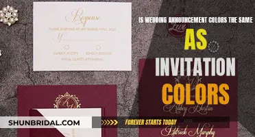 Wedding Colors: Announcement and Invitation Color Coordination