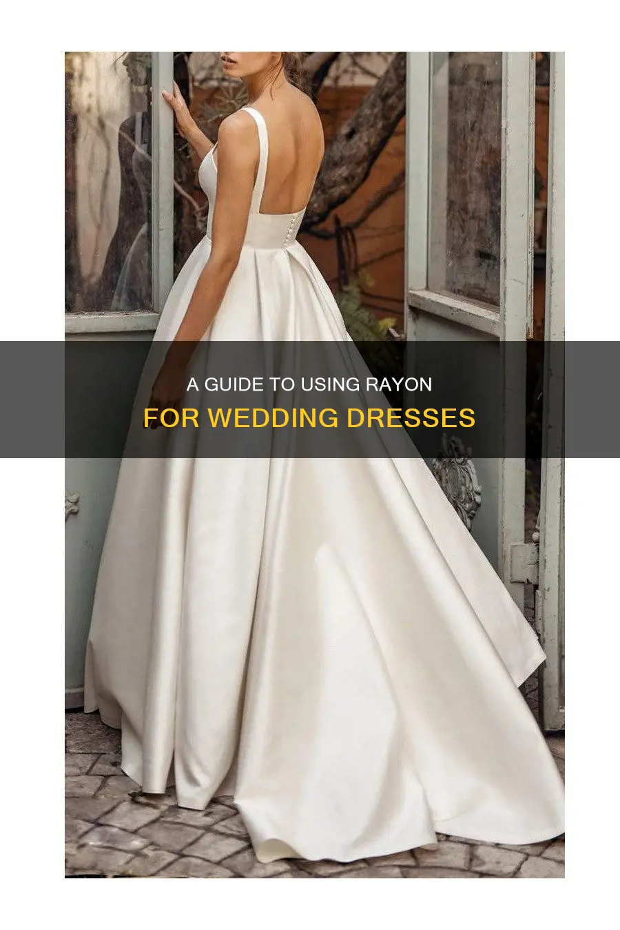 is wedding dress made of raon fabric