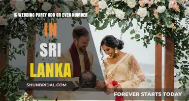 Sri Lanka's Wedding Parties: Odd or Even Number Tradition Explained