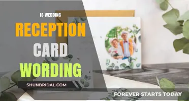 Crafting the Perfect Wedding Reception Card: Tips and Wording Ideas