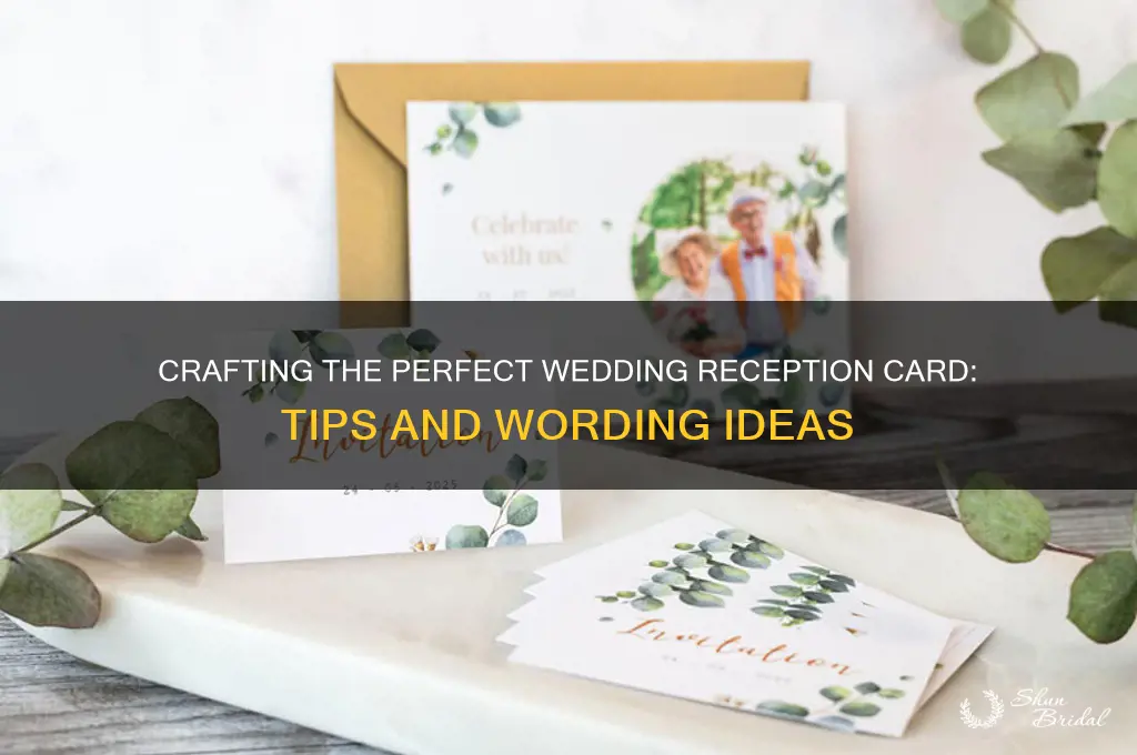 is wedding reception card wording