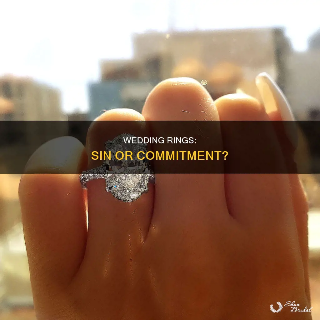 is wedding rings a sin