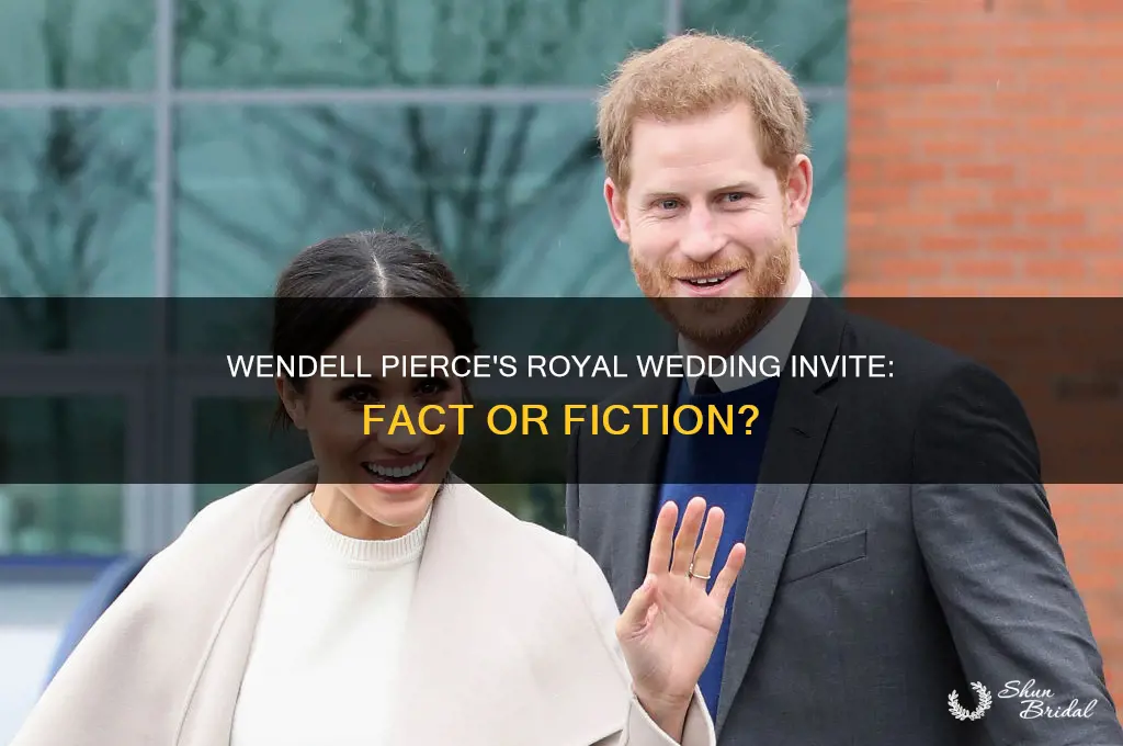 is wendell pierce going to the royal wedding