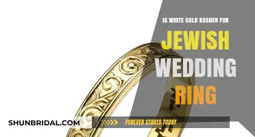 White Gold Wedding Rings: Kosher for Jewish Weddings?